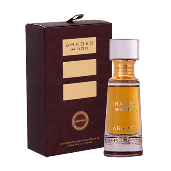 Armaf Shades Wood-Concentrated Luxury French Perfume Oil-0.68 Fl Oz For Men